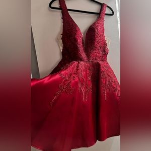 Red Burgandi dress